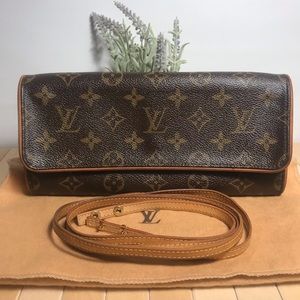 LOUIS VUITTON Monogram Pochette Twin GM